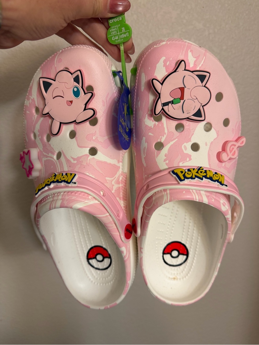 CROCS POKÉMON Pink Jigglypuff Character Clogs-NEW